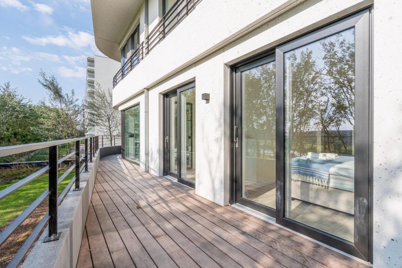 The Waves-Luxurious 3Bedroom App W Big Terrace & Garage أوستيند المظهر الخارجي الصورة